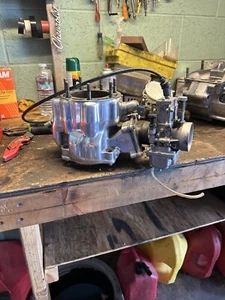 85 Honda CR500 CR 500 OEM Engine Motor Cylinder Jug With Oem Carb METHANOL - Picture 1 of 10