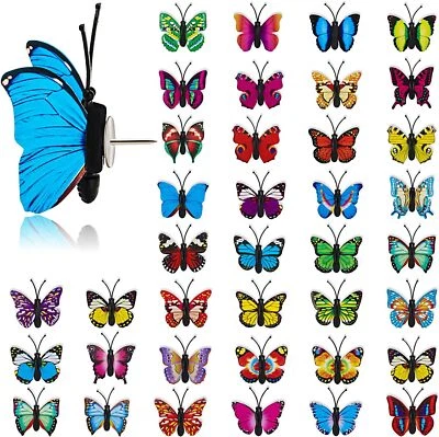 100Pcs Butterfly Thumb Tacks Decorative Push Pins for Photo Wall Cork Board - Image 1 of 4