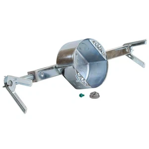 ELETTRICO COMMERCIALE 4 pollici Diapositiva 2-1/8 pollici Kit di tutore per ventilatore da soffitto profondo e scatola luminosa - Foto 1 di 2