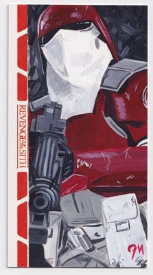 Tarjeta de boceto de Star Wars La Venganza de los Sith Marine Galáctico Jeff Mallinson 1/1 Foto 1 de 2