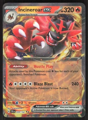 Incineroar ex SV05: Temporal Forces #034/162 - Image 1 of 2