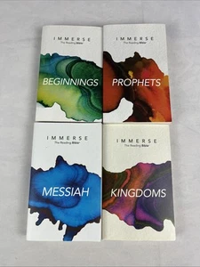 Immerse : The Reading Bible 4 Book Set Lot Messiah Kingdoms Prophets Beginnings - Picture 1 of 6