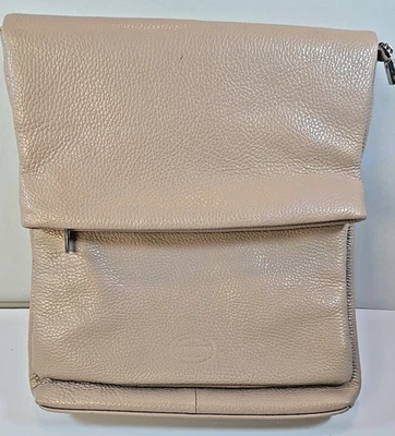 DeMartino Sorrento Mochila de Cuero Italiano Fino Bolso de Viaje Cartera Italia Rosa Foto 1 de 4