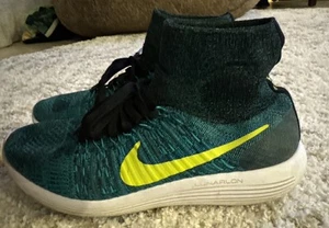 Nike Hombre Lunarepic Flyknit Lunarlon Zapatillas Talla 10.5 Verde (818676-009) - Imagen 1 de 6