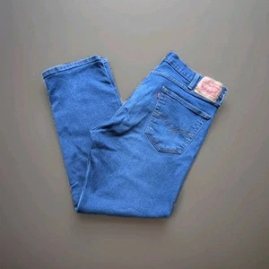 Pantalones de mezclilla Levis 505 para hombre 38x30 calce regular pierna recta modernos elásticos - Imagen 1 de 19