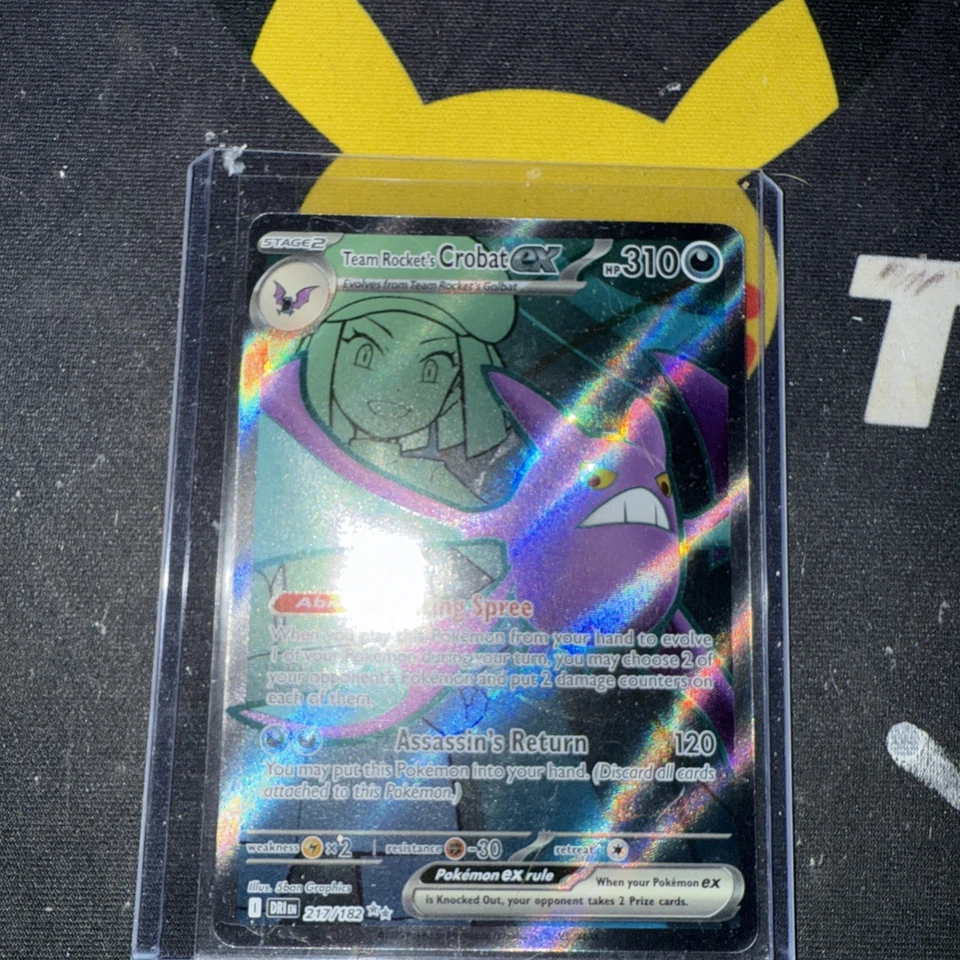 Team Rocket's Crobat ex 117/098 Sv10: The Glory of Team Rocket Holo (Japanese) - Image 1 of 1
