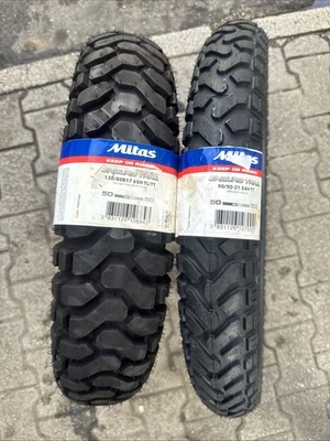 OFFERTA COPPIA GOMME NUOVE 90/90-21 130/80-17 MITAS ENDURO TRAIL DOT 23/24