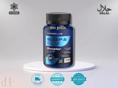 Vertera Sleep & Slim Booster - 60 pastillas para soporte de calidad para dormir y metabolismo Foto 1 de 4