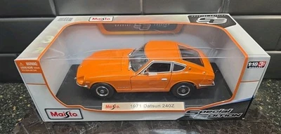 Maisto 1971 Datsun 240Z Special Edition 1:18 Die-cast Orange 46629 2013 Sealed  - Image 1 of 4
