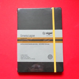 sigel Notizbuch Linescape, DIN A5, kariert, braun,  148 x 213 mm, Hardcover - Bild 1 von 1