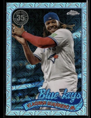 2024 Topps Chrome Valdimir Guerrero Jr 1989 35th Ann Silver Mojo Refractor - Image 1 of 2