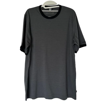 Top Smartwool para Hombres L Mezcla de Lana Merino Gris Carbón Manga Corta Informal Viaje Foto 1 de 3