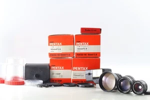 [Near MINT in BOX] PENTAX AUTO 110 Lens set 70 / 50 / 18mm F/2.8 & FLASH AF100P - Picture 1 of 11