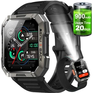 Reloj inteligente militar para hombre (responder/hacer llamadas) 2,01" HD con brújula/linterna - Imagen 1 de 16