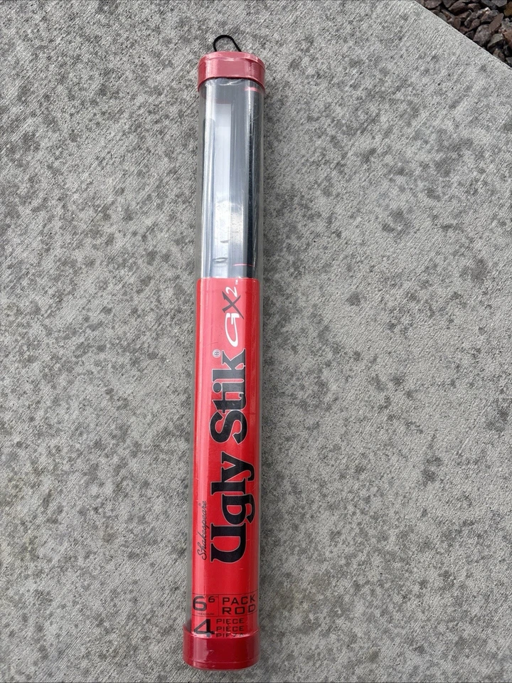 Shakespeare Ugly Stik Pack Rod GX2 6' 6" Medium 4-Pc Spinning USSP664M 1286736 - Image 1 of 3