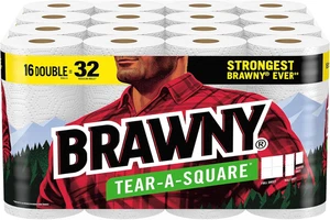 ® Tear-A-Square® Paper Towels, 16 Double Rolls = 32 Regular Rolls - Picture 1 of 12