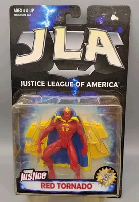JLA JUSTICE LEAGUE OF AMERICA RED TORNADO 5 INCH DC ACTION FIGURE NIB - Image 1 of 4