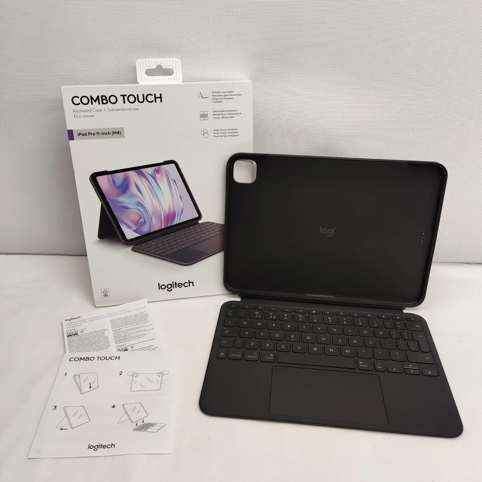 FUNDA TECLADO TÁCTIL COMBO LOGITECH PARA APPLE IPAD PRO 11 PULGADAS M4 Foto 1 de 4