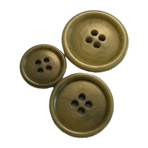 Set of 3 Donna Karan Replacement Green Buttons - Picture 1 of 10