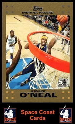 2007-08 Topps #7 Jermaine O'Neal Gold #/2007 - Image 1 of 2