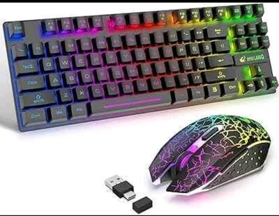 Juego de teclado y mouse para juegos Flagpower RGB (con cable USB) Foto 1 de 4