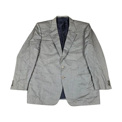 Brioni Blazer 夹克男式 48 Weinberg 罗马风格意大利灰色羊毛缺陷阅读 — 第 1/4 张图片