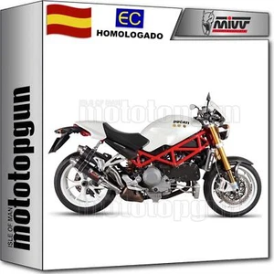 silencioso hom doble silencioso gp carbono mivv por ducati monster s4rs 2008 08 - Imagen 1 de 4
