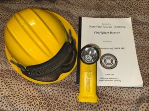 Bullard Wildfire Fighting Helmet ESS GOGGLES survivor LED STREAMLIGHT LOT 0486 - Picture 1 of 17