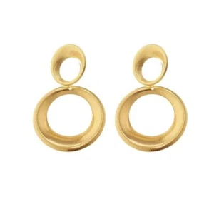 Figure 8 circle Gourd Stud Earrings - Picture 1 of 6
