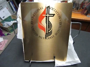 National Association of United Methodist Scouters Metal Plaque      BM12 - Foto 1 di 1