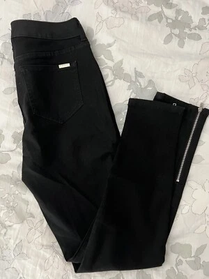 Pantalones al Tobillo JENNIFER LOPEZ Tiro Medio Ajustados Negros Corbata Cremallera Talla 4L 4T Nuevos con Etiquetas Foto 1 de 4