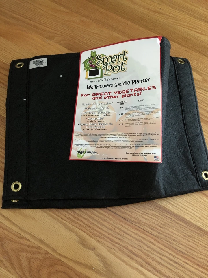 Smart Pot Black Saddle - Fabric Planter - Image 1 of 3