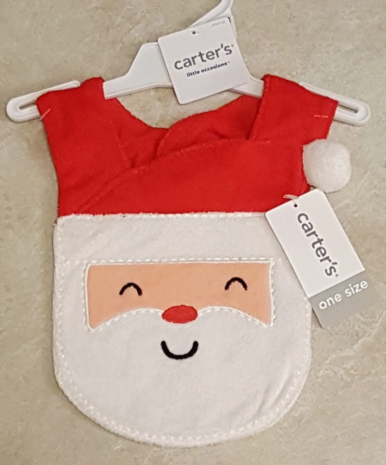 Babero Carter's Infant Santa: talla única Foto 1 de 1