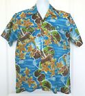 Vintage Waikiki Holiday Men's Hawaiian Shirt Aloha Polyester Size Medium