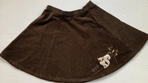 Vintage Gymboree FOX TROT Brown Full Skirt Adjustable Waistband Size 5 - Picture 1 of 3