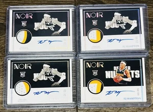 4 x 2020-21 Noir RJ Hampton Patch RC Auto Nuggets 3 Color RPA! - Bild 1 von 2