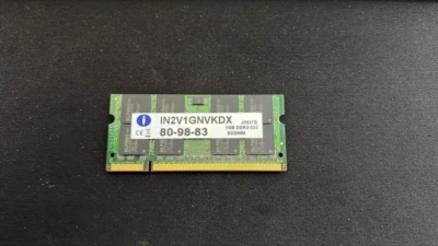 ELPIDA Memory Ram 1GB DDR2 PC2 SODIMM IN2V1GNVKDX - Image 1 of 2