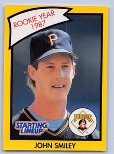 1990 JOHN SMILEY - Kenner Starting Lineup Card - PITTSBURGH PIRATES - (gelb) - Bild 1 von 2