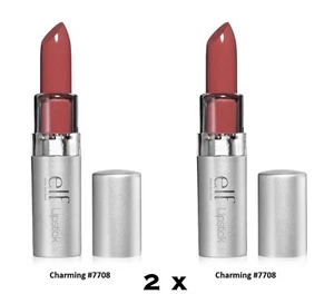 2x E.l. F.  Eyes lips Face 7708 Charming Long lasting  Coverage Lipstick - Picture 1 of 7