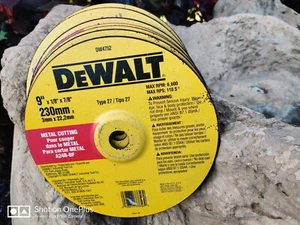 DEWALT DW4752 9-Inch by 1/8-Inch by 7/8-Inch Metal Wheel (10 Pack) - Picture 1 of 5