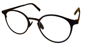 John Varvatos Mens Matte Gunmetal Round Metal Eyewear Frame V168 49mm - Picture 1 of 6