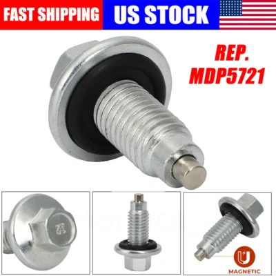 # MDP5721 Magnetic Oil Drain Plug & Gasket For Chevorlet GMC Mercury Ford Mazda - Image 1 of 4