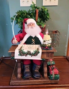 Holiday Creations Animated Musical Christmas Writing Santa Vintage 1993 Works - Bild 1 von 13