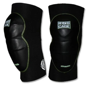 Rodilleras Mim-Foam de lujo - Cuero para MMA Grappling Jiu Jitsu-X-grande - Imagen 1 de 4