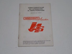 INNOCENTI AUSTIN J4S SOSTITUZIONE PAGINE DEL MANUELE USO E MANUTENZINE 1966 - Foto 1 di 4