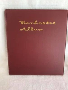 Álbum de monedas de 48 billetes de 16 páginas cada uno para 3 bolsillos - Rojo oscuro # B1103 (NUEVO). - Imagen 1 de 12