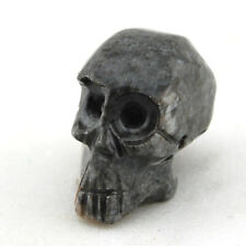Mini Hand Carved Soapstone Human Skull Handcrafted In Peru h