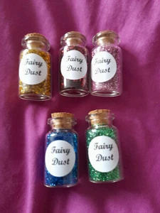 5 mini bottles of fairy dust ideal for party favours,party bags etc - Picture 1 of 1