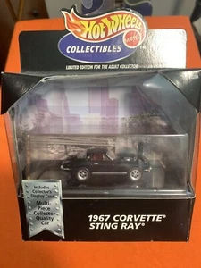1/64 Hot Wheels Collectibles 1967 Corvette Sting Ray 20284 w/Case Black Box Ltd - Picture 1 of 2