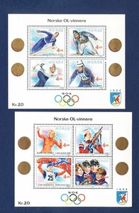 NORWAY - Scott 946 & 997 - MNH S/S - Olympics - tiny corner crease on 946 --b - Picture 1 of 1